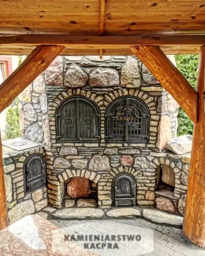 Wędzarnia wykonana przez Kamieniarstwo Kacpra