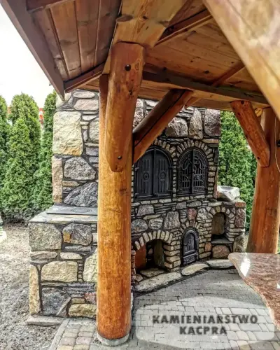 Wędzarnia wykonana przez Kamieniarstwo Kacpra