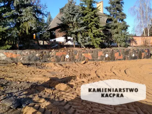 Murek wykonany przez Kamieniarstwo Kacpra