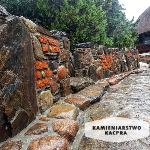 Murek wykonany przez Kamieniarstwo Kacpra