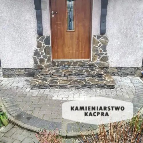 Schody wykonane przez Kamieniarstwo Kacpra