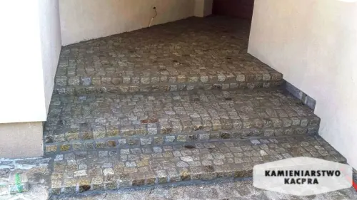 Schody wykonane przez Kamieniarstwo Kacpra