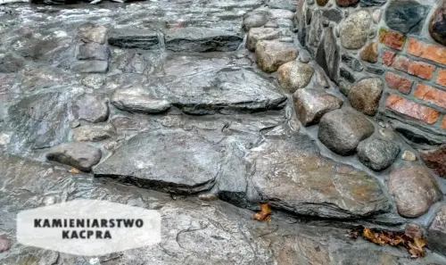 Schody wykonane przez Kamieniarstwo Kacpra