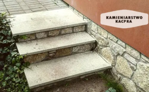Schody wykonane przez Kamieniarstwo Kacpra