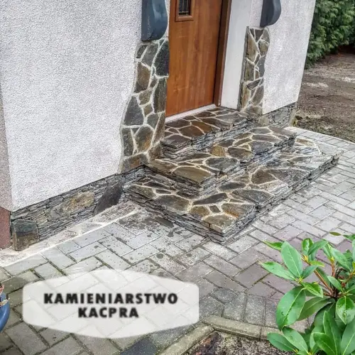 Schody wykonane przez Kamieniarstwo Kacpra