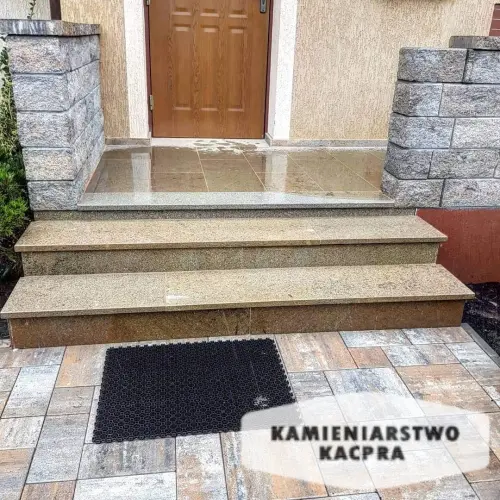 Schody wykonane przez Kamieniarstwo Kacpra