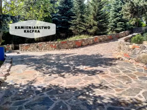Podjazd wykonany przez Kamieniarstwo Kacpra