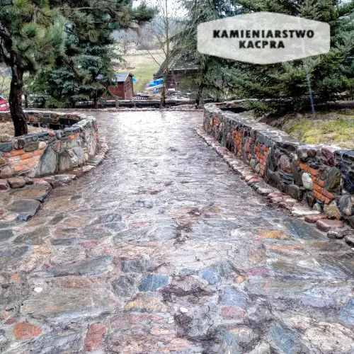 Podjazd wykonany przez Kamieniarstwo Kacpra
